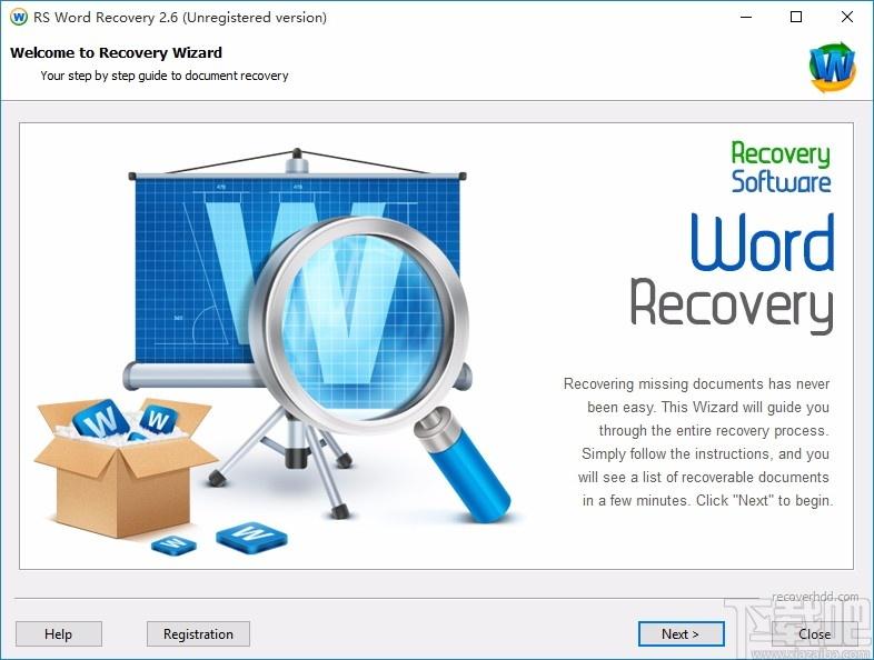 RS Word Recovery下载,Word文档恢复软件,Word文档恢复