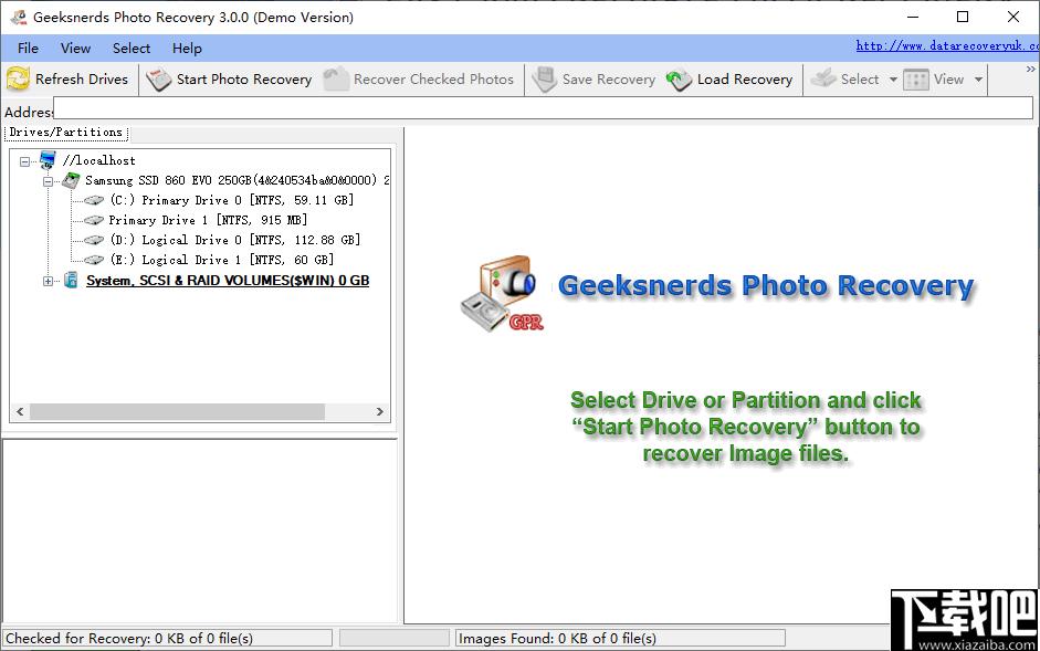 GeekSnerds Photo Recovery下载,相片恢复,图片恢复,数据恢复