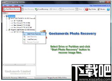 GeekSnerds Photo Recovery下载,相片恢复,图片恢复,数据恢复