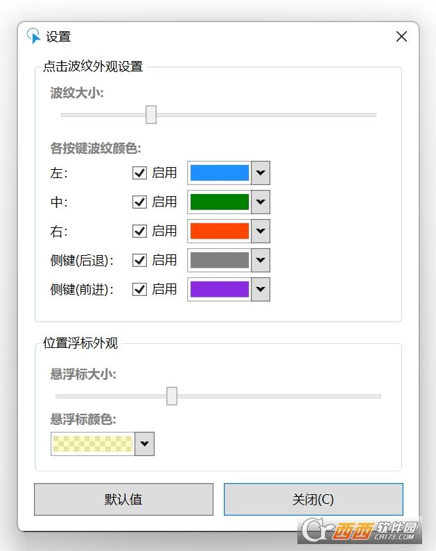 图形处理器,鼠标跟踪,点击效果.